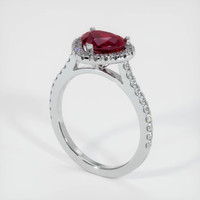 1.65 Ct. Ruby Ring, Platinum 950 2