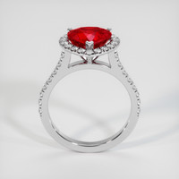 2.59 Ct. Ruby Ring, Platinum 950 3