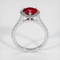 2.33 Ct. Ruby Ring, Platinum 950 3