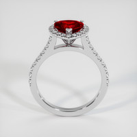 1.28 Ct. Ruby Ring, Platinum 950 3