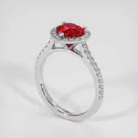 1.75 Ct. Ruby Ring, Platinum 950 2