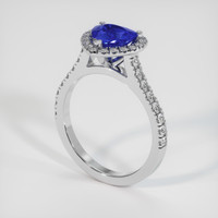 1.26 Ct. Sapphire Ring, Platinum 950 2