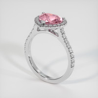 2.01 Ct. Pink Sapphire Ring, Platinum 950 2