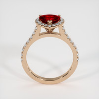 1.28 Ct. Ruby Ring, 14K Rose Gold 3