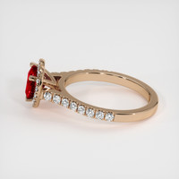 1.28 Ct. Ruby Ring, 14K Rose Gold 4