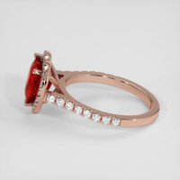 3.09 Ct. Ruby Ring, 14K Rose Gold 4