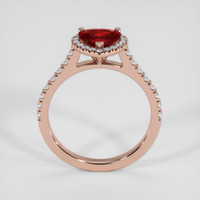 1.03 Ct. Ruby Ring, 14K Rose Gold 3