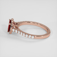 1.03 Ct. Ruby Ring, 14K Rose Gold 4