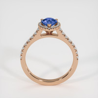 0.58 Ct. Blue Sapphire Ring, 14K Rose Gold 3
