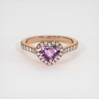 1.03 Ct. Sapphire Ring, 14K Rose Gold 1