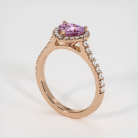 1.03 Ct. Sapphire Ring, 14K Rose Gold 2