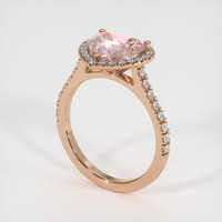 3.51 Ct. Sapphire Ring, 14K Rose Gold 2