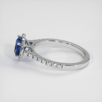 1.92 Ct. Blue Sapphire Ring, 10K White Gold 4