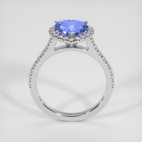 2.03 Ct. Blue Sapphire Ring, 10K White Gold 3