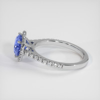 2.03 Ct. Blue Sapphire Ring, 10K White Gold 4