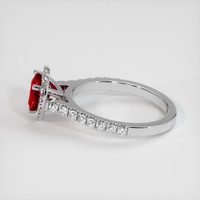 1.28 Ct. Ruby Ring, 10K White Gold 4