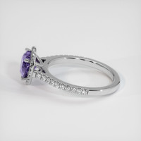 1.65 Ct. Purple Sapphire Ring, 10K White Gold 4