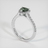 1.02 Ct. Bi Color Sapphire Ring, 10K White Gold 2