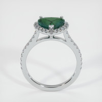 3.64 Ct. Green Sapphire Ring, 10K White Gold 3