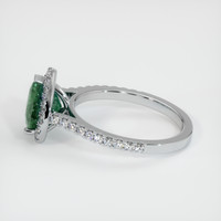 3.64 Ct. Green Sapphire Ring, 10K White Gold 4
