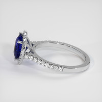 2.60 Ct. Blue Sapphire Ring, 14K White Gold 4