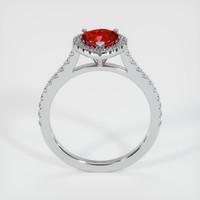 0.76 Ct. Ruby Ring, 14K White Gold 3