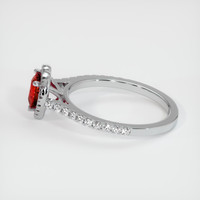 0.76 Ct. Ruby Ring, 14K White Gold 4