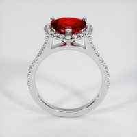 2.04 Ct. Ruby Ring, 14K White Gold 3