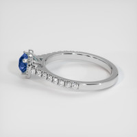 0.58 Ct. Sapphire Ring, 14K White Gold 4
