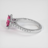 2.02 Ct. Purplish Pink Sapphire Ring, 14K White Gold 4