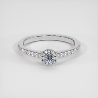 0.12 Ct. Sapphire Ring, 14K White Gold 1