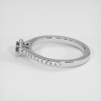 0.12 Ct. Sapphire Ring, 14K White Gold 4
