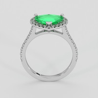 2.03 Ct. Emerald Ring, 18K White Gold 3
