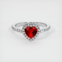 Ruby Ring 0.80 Ct., 18K White Gold Preview