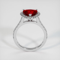 2.08 Ct. Ruby Ring, 18K White Gold 3