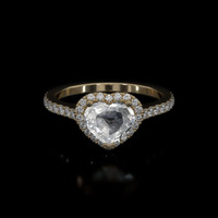 1.03 Ct. White Sapphire Ring, 10K Yellow Gold 1
