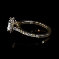 1.03 Ct. White Sapphire Ring, 10K Yellow Gold 4