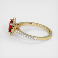 1.32 Ct. Ruby Ring, 14K Yellow Gold 4