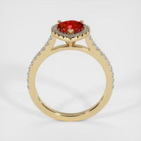 0.76 Ct. Ruby Ring, 14K Yellow Gold 3