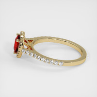 0.76 Ct. Ruby Ring, 14K Yellow Gold 4