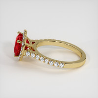 2.59 Ct. Ruby Ring, 14K Yellow Gold 4