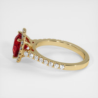 2.33 Ct. Ruby Ring, 14K Yellow Gold 4