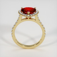 2.04 Ct. Ruby Ring, 14K Yellow Gold 3
