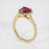 1.44 Ct. Ruby Ring, 14K Yellow Gold 2