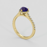 1.27 Ct. Bi Color Sapphire Ring, 14K Yellow Gold 2