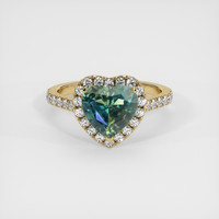 2.54 Ct. Sapphire Ring, 14K Yellow Gold 1