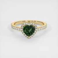 1.07 Ct. Sapphire Ring, 18K Yellow Gold 1