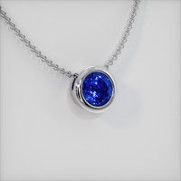 0.81 Ct. Blue Sapphire Pendant, Platinum 950 2