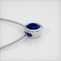 0.81 Ct. Blue Sapphire Pendant, Platinum 950 3