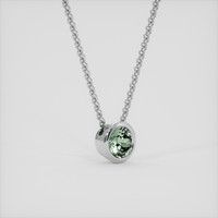 0.97 Ct. Green Sapphire Pendant, Platinum 950 2